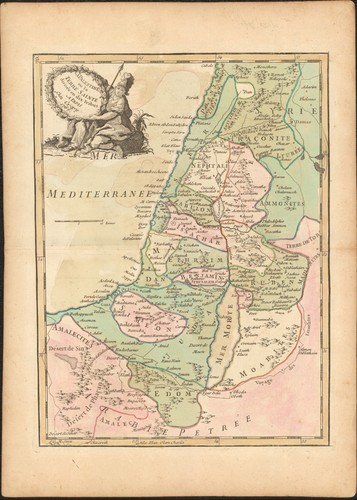 1767 palestina mappa antica - palestina,