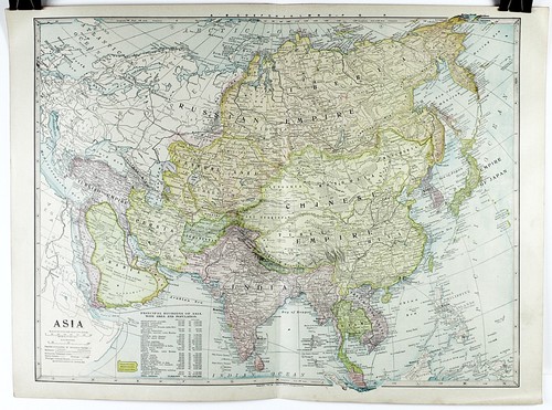 1899 mappa dell - mappa, dell'asia