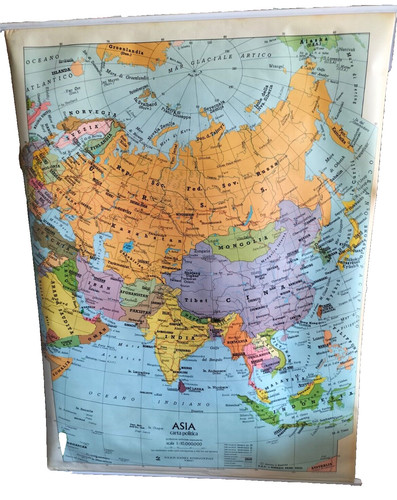Asia politica fisica carta - politica,