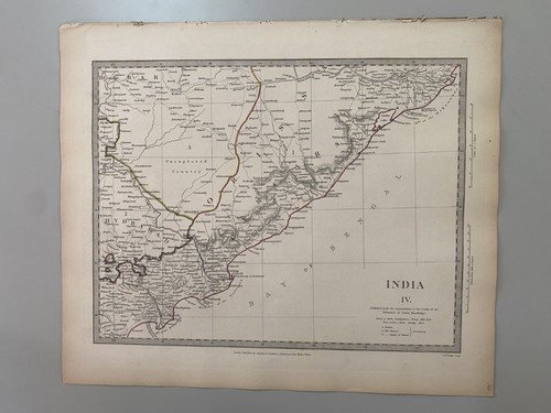 1832 mappa dell india sduk - mappa, iv