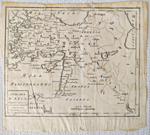 1806 antique map - map, in