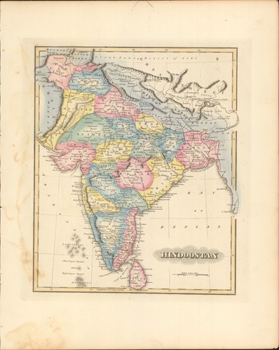 1823 india hindoostan antica - 1823, india/hindoostan