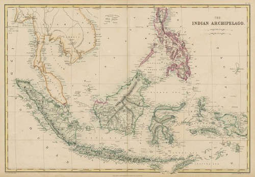 Antique map the - map, "the