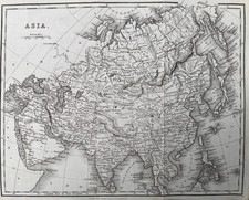 Mappa antica 1845: Asia di R
