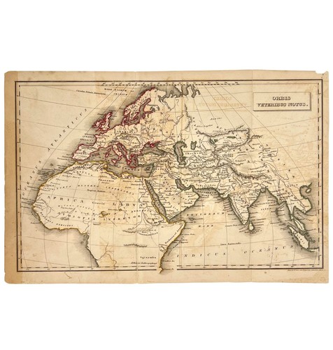 1811 mappa rame colorata - c.,