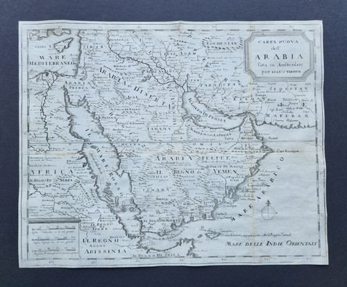 Antique 1738 map - 1738,