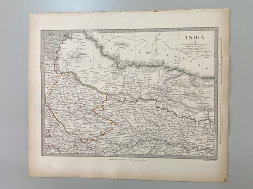 1834 mappa dell - 1834, dell'india