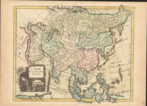1767 asia mappa antica - asia,