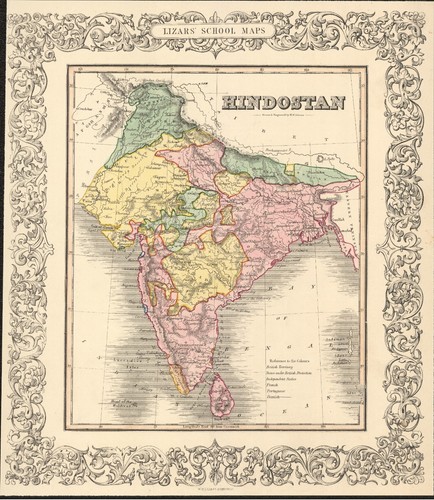 1840 india antica mappa - 1840,