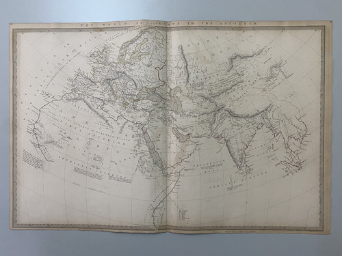 1842 mondo antico mappa - mondo,