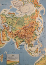 Mappa d'epoca 1958 - Asia