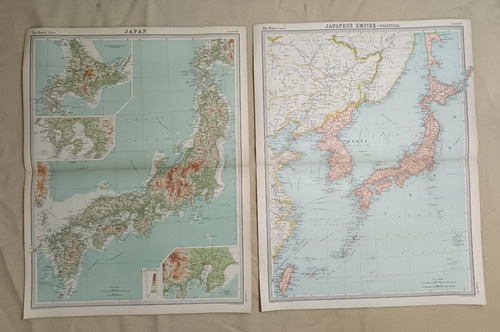 Mappe giappone dal - mappe, 1922