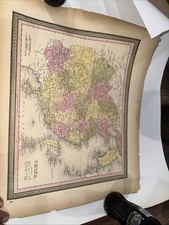 Mappa atlante cinese 1845-1850
