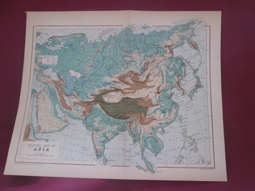 Antique map physical - antique,