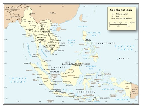 Southeast asia political - southeast,