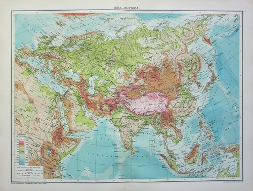 1934 grande mappa asia - grande,