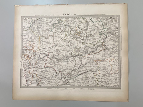 1840 mappa india - mappa, di