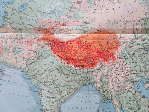 Asia physical map - asia,