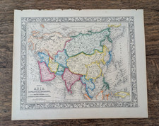 Mappa Asiatica originale 1860