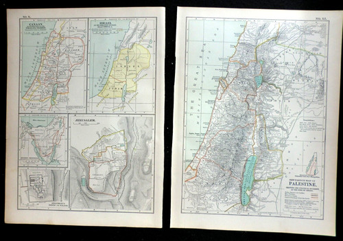 Mappe edoardiane palestina - mappe, di