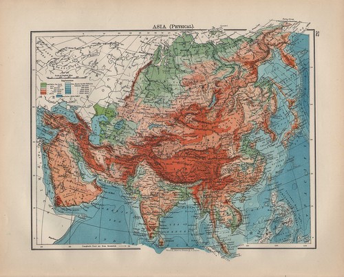 1900 mappa vittoriana asia - mappa,