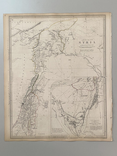 1843 mappa dell antica siria - 1843,