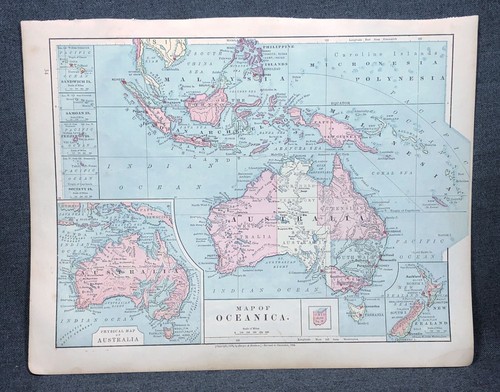 1884 mappa oceanica harper - oceanica,