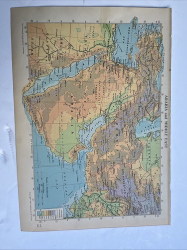 1950 map arabia middle - 1950:, &