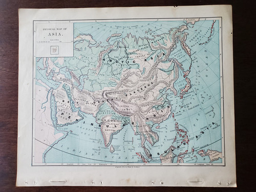 1877 colored map asia - 1877,