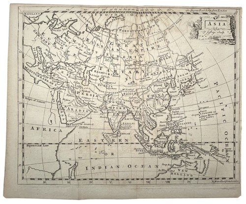 Antica mappa incisa placca