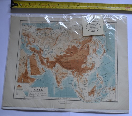 Physical map asia - 1981,, by