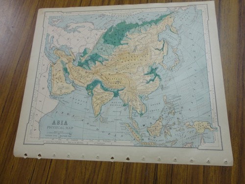 Bella mappa fisica colori - fisica,