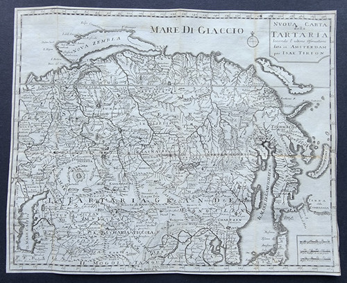 Antique 1738 map nuova carta - 1738,