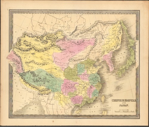 Mappa cina giappone - mappa, di