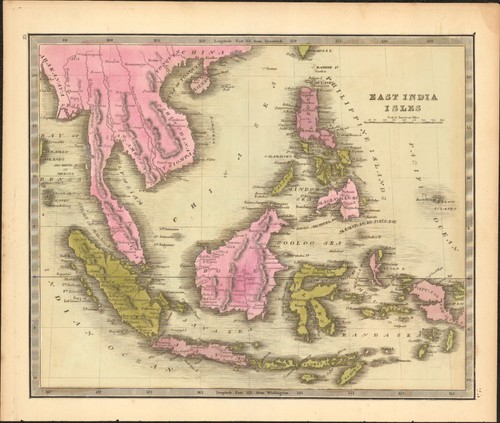 Mappa delle indie orientali - mappa,
