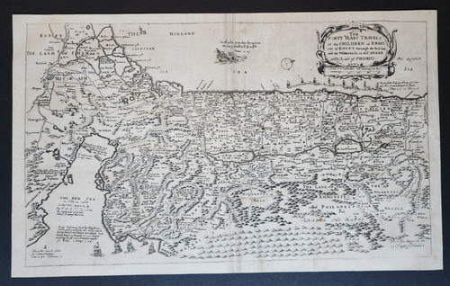 Antica mappa esodo richard - antica,