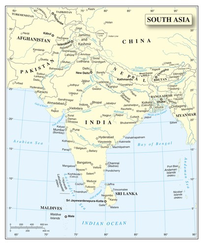 South asia political - asia,