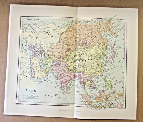 Asia antica mappa double - asia,, face