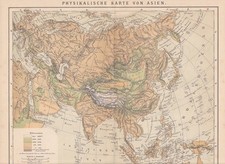 Asia Fisica Cartina Geografica