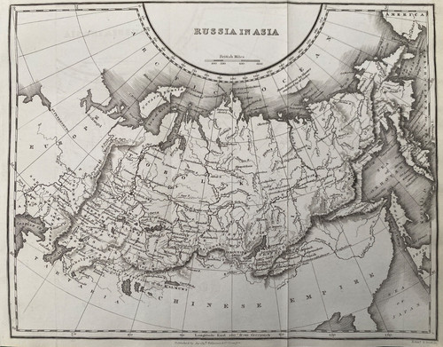 1845 antique map russia - antique,