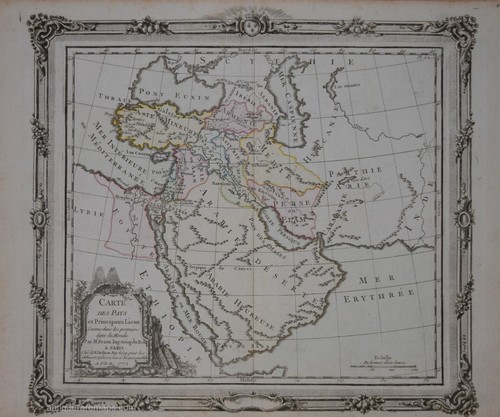 Genuine antique map of - genuine,